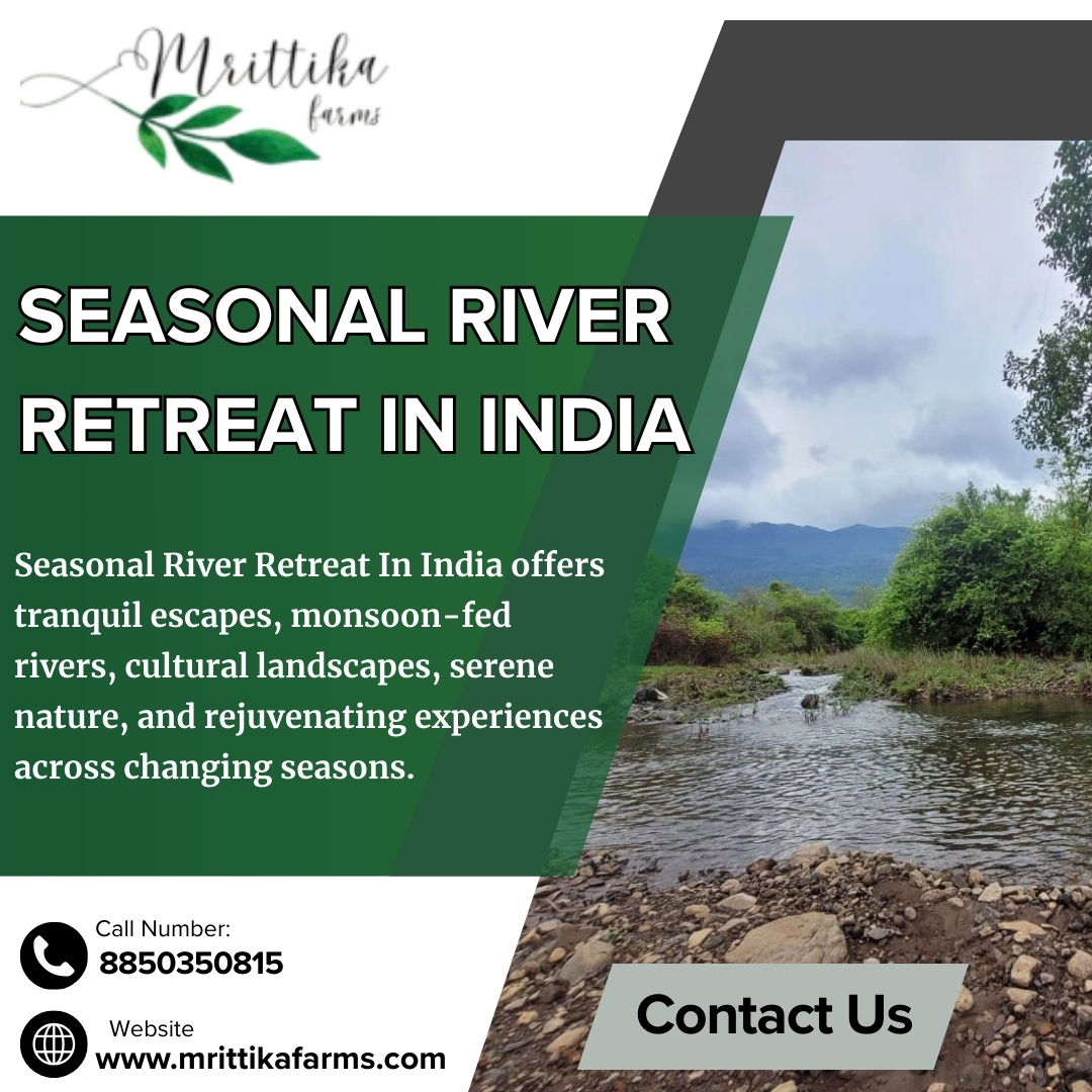 Seasonal River Retreat In India Blank Meme Template