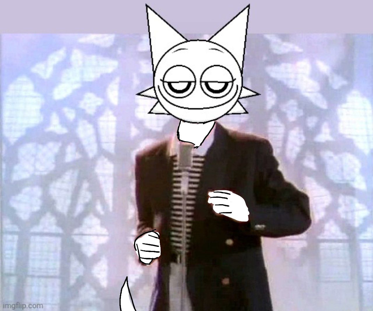 Wenda rickrolling Blank Meme Template