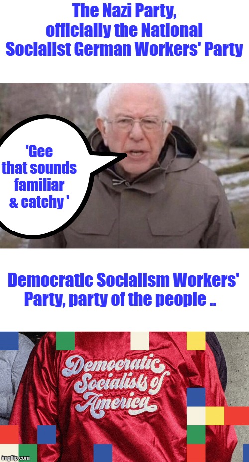 WAKE UP !!!!! They make your lives miserable while blaming others so you give them the power to make your lives miserable.Simple | The Nazi Party, officially the National Socialist German Workers' Party; 'Gee that sounds familiar & catchy '; Democratic Socialism Workers' Party, party of the people .. | image tagged in i am once again asking | made w/ Imgflip meme maker