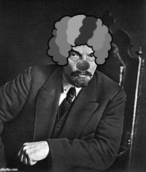 Clown vladimir Lenin Blank Meme Template