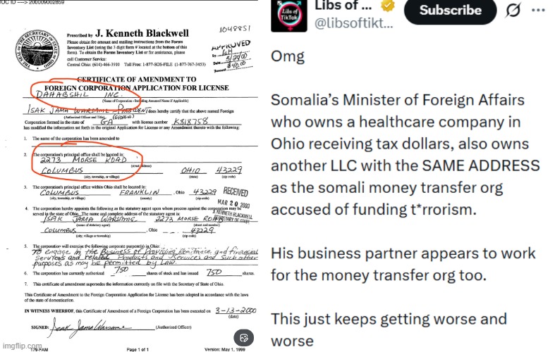 fraud - somali minister of foreign affairs | made w/ Imgflip meme maker