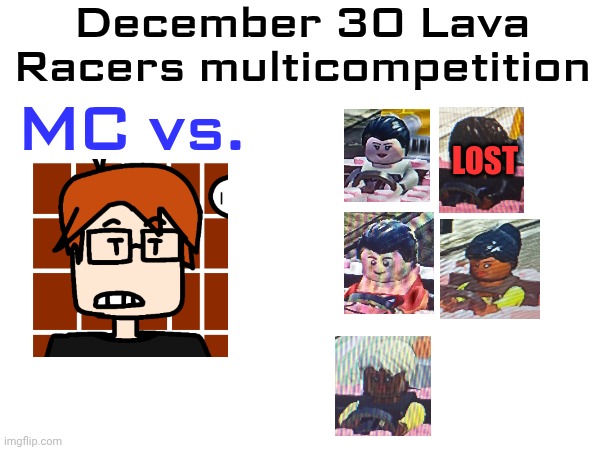 December 30 Lava Racers multicompetition LOST MC vs. | made w/ Imgflip meme maker