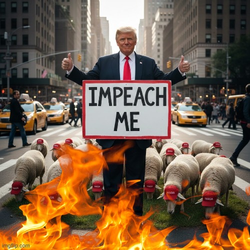 IMPEACH ME | image tagged in trump,maga,impeach,impeachment,constitution,jeffrey epstein | made w/ Imgflip meme maker