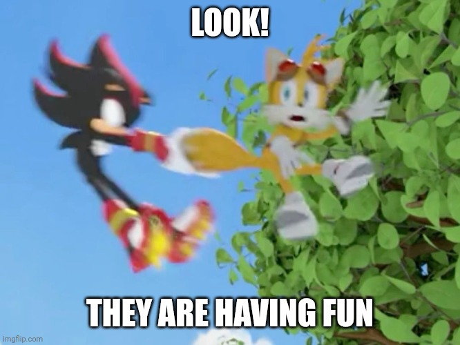 LOOK! THEY ARE HAVING FUN | made w/ Imgflip meme maker