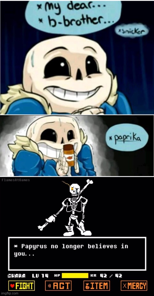 Paprika no longer believes in you | made w/ Imgflip meme maker