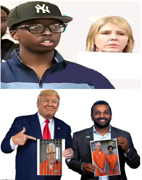 Trump and Kash show corrupt Walz, Omar and somalis Blank Meme Template