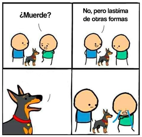 Cynide & Happiness dog Blank Meme Template