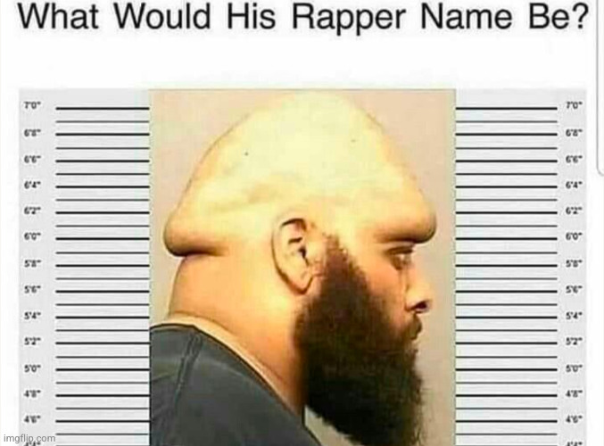 what would his rapper name be? | image tagged in rapper,name,funny,mugshot | made w/ Imgflip meme maker