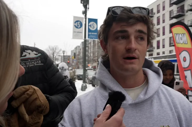 Nick Shirley in Minneapolis Blank Meme Template