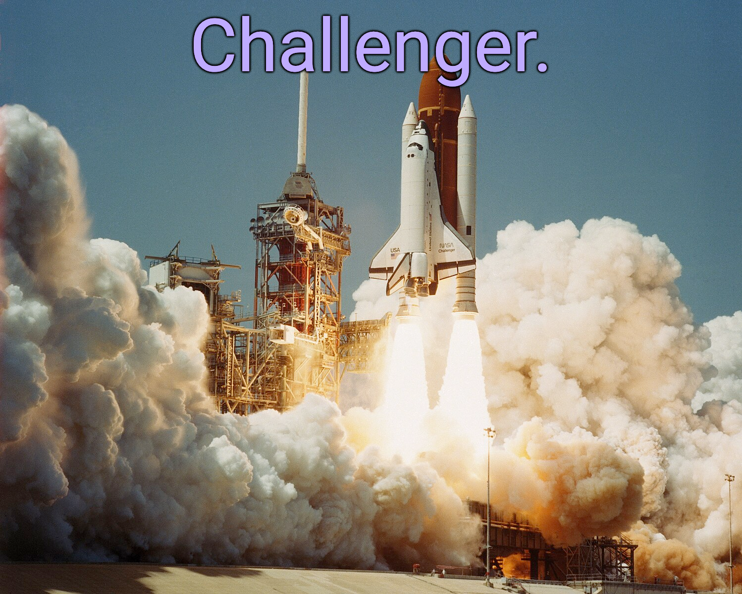 Challenger announcement template thingy (use high resolution) Blank Meme Template