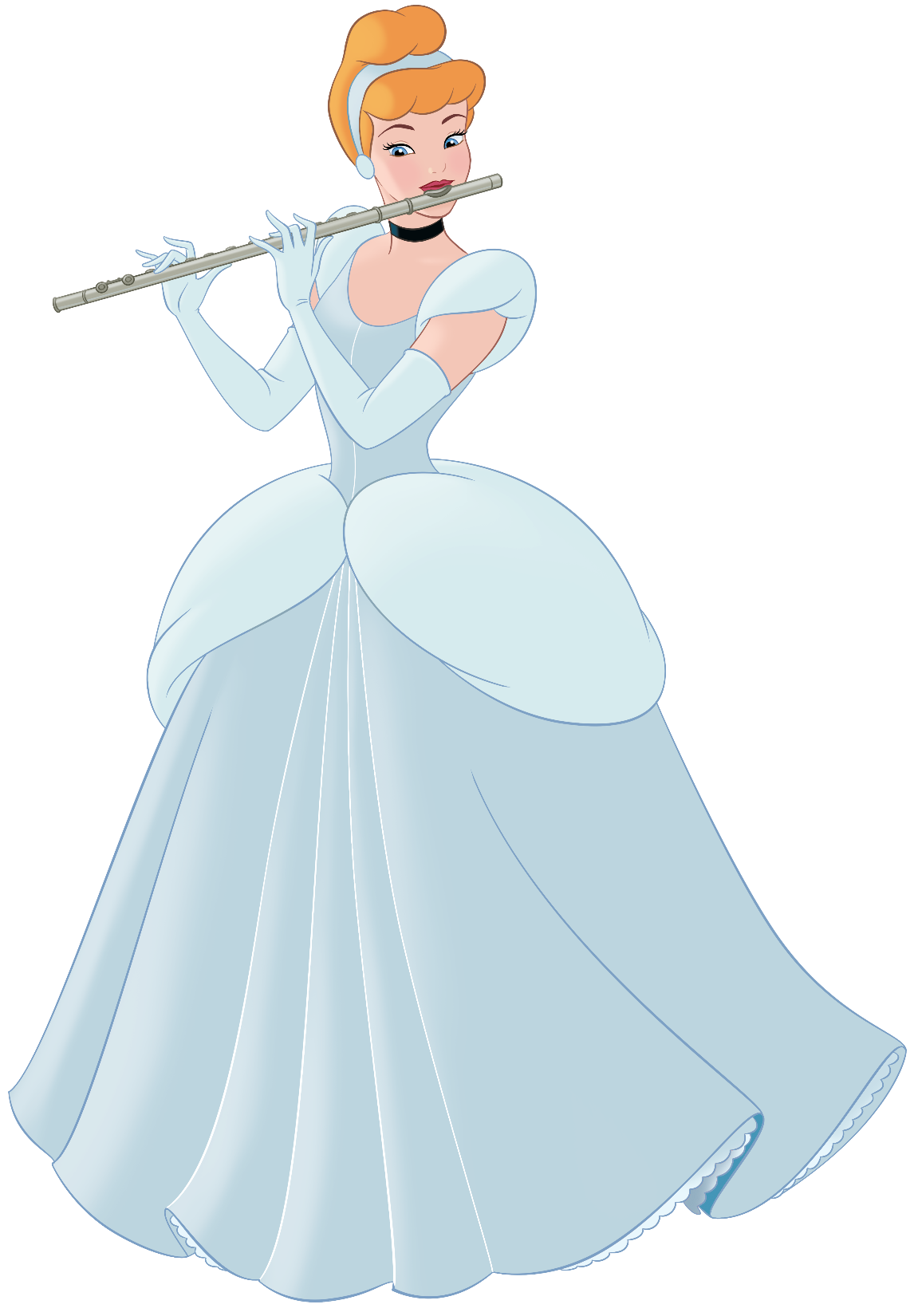 Cinderella The Flute Player Blank Meme Template