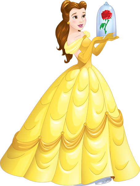 Belle with the rose Blank Meme Template