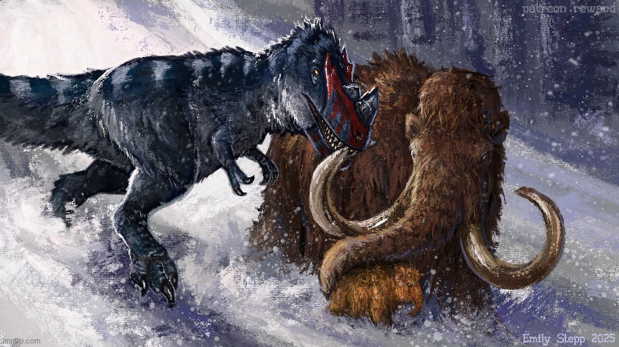 Partridge Creek Monster vs Woolly Mammoth (Original Artist: EmilyStepp) | made w/ Imgflip meme maker