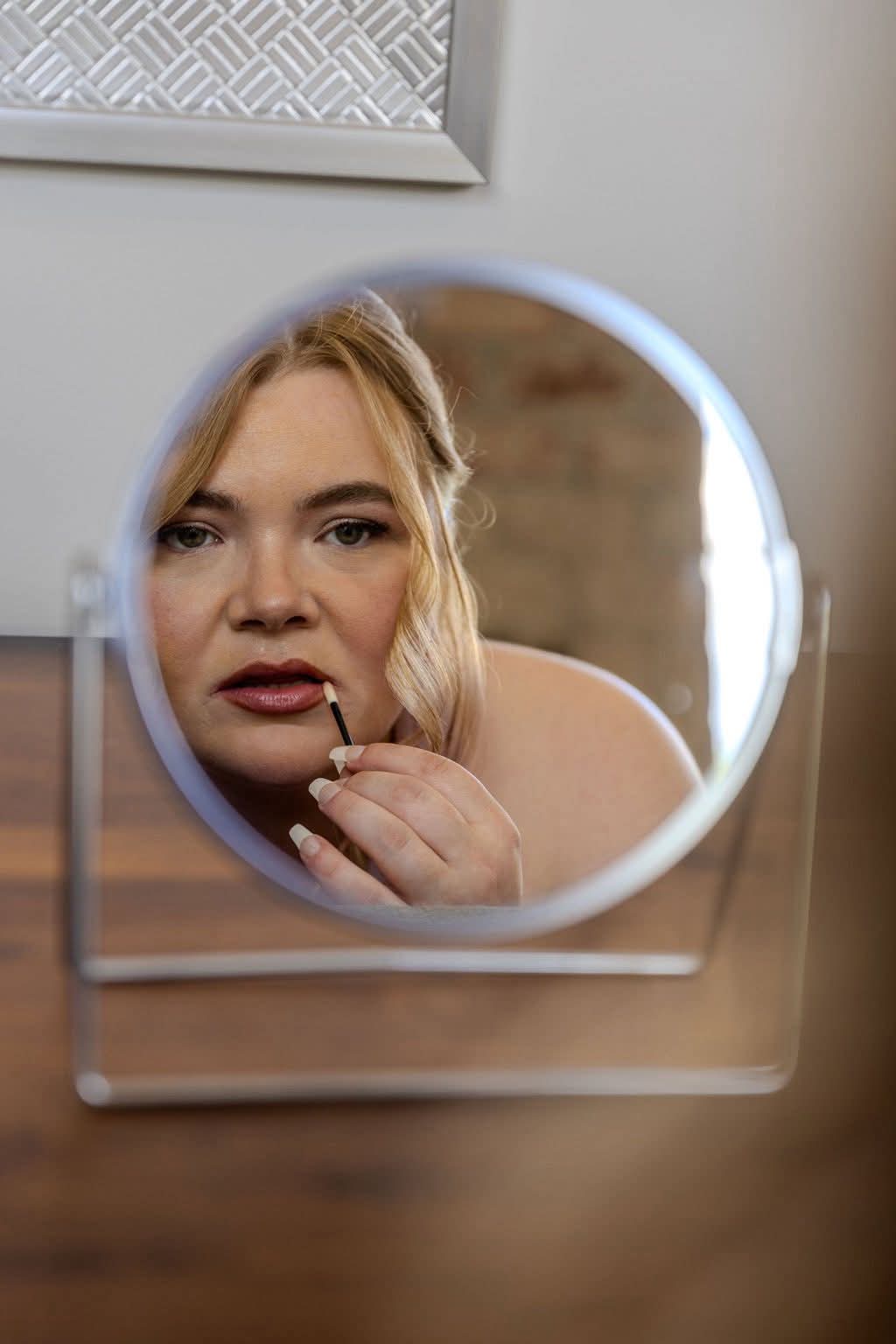 Woman lipstick Blank Meme Template