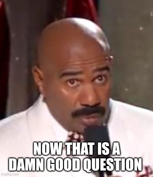 Wrong Winner Steve Harvey | NOW THAT IS A DAMN GOOD QUESTION | image tagged in wrong winner steve harvey | made w/ Imgflip meme maker