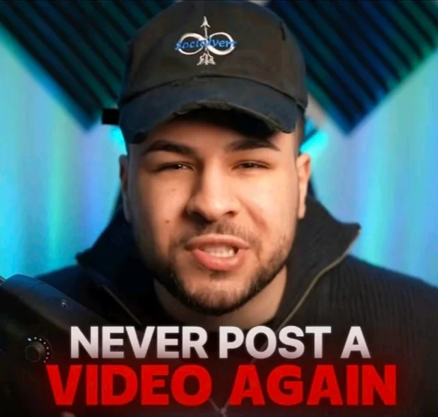 Never post a video again Blank Meme Template