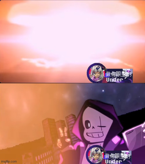 Disaster Epic! Sans | image tagged in disaster epic sans | made w/ Imgflip meme maker