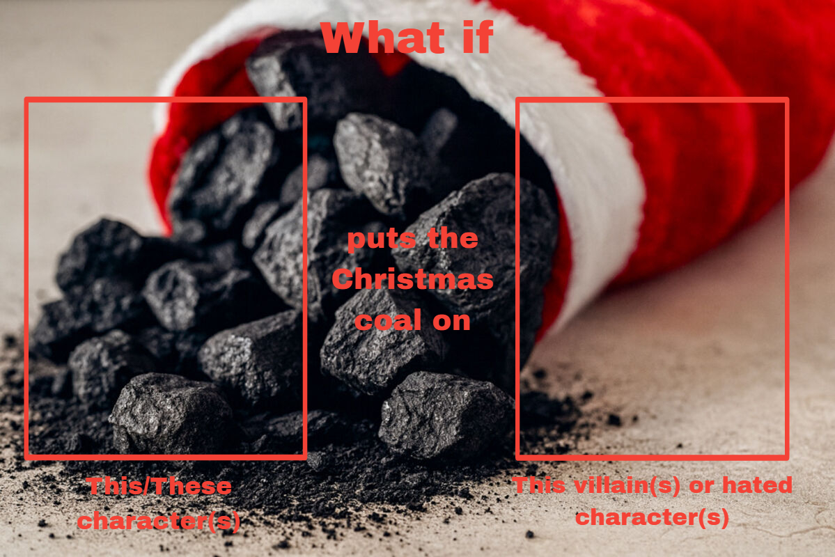 Christmas Coal Meme Blank Meme Template