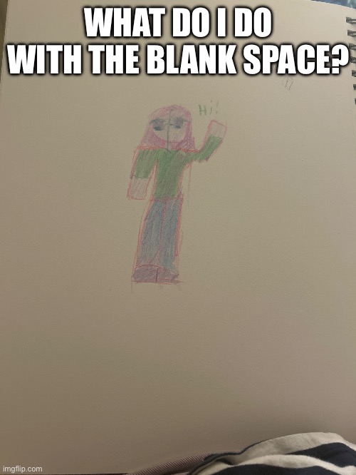WHAT DO I DO WITH THE BLANK SPACE? | made w/ Imgflip meme maker