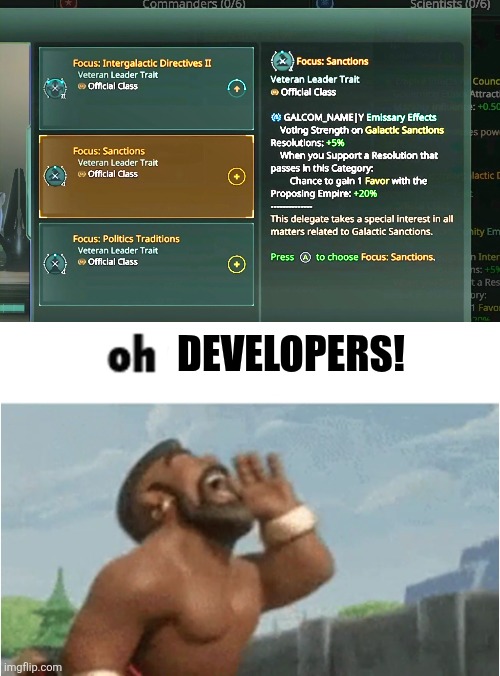 _ | DEVELOPERS! | image tagged in oh moderators | made w/ Imgflip meme maker