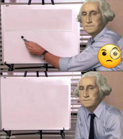 George Washington notepad Blank Meme Template