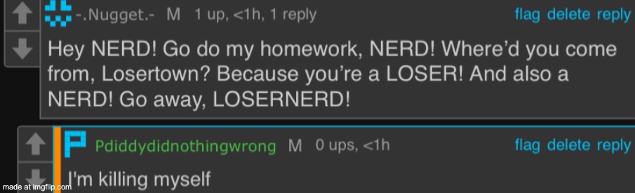 nugget goes too far | image tagged in nugget goes too far | made w/ Imgflip meme maker