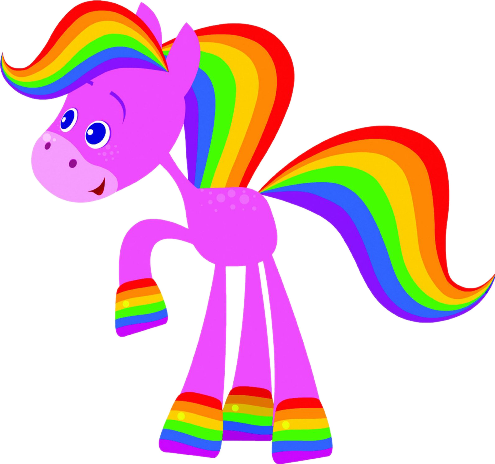 Rainbow horse Blank Meme Template