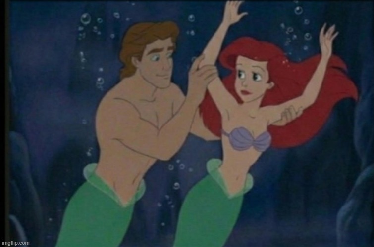 the little mermaid tickle | image tagged in the little mermaid,fairy tail,cartoons,ariel,tickle,merfolk | made w/ Imgflip meme maker