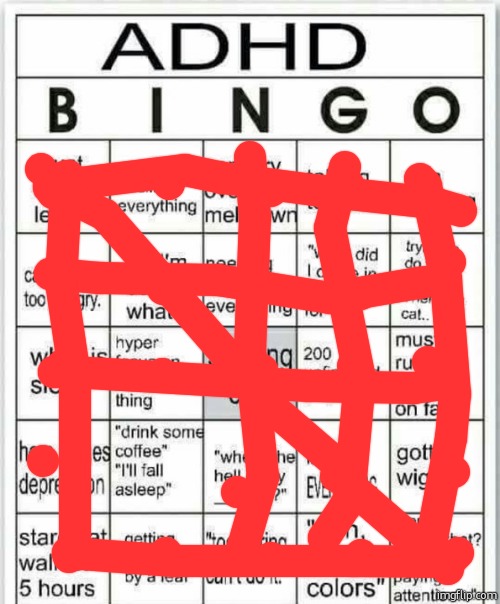 hmmmmmmmmmm | image tagged in adhd bingo | made w/ Imgflip meme maker