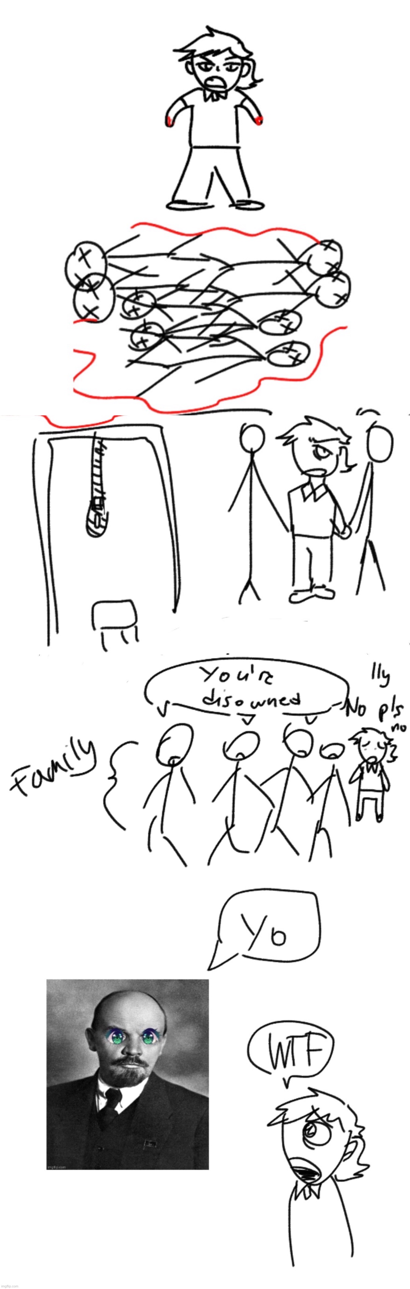 Illustrating weird fucking dreams ive had pt 1 | image tagged in drawing,dea | made w/ Imgflip meme maker