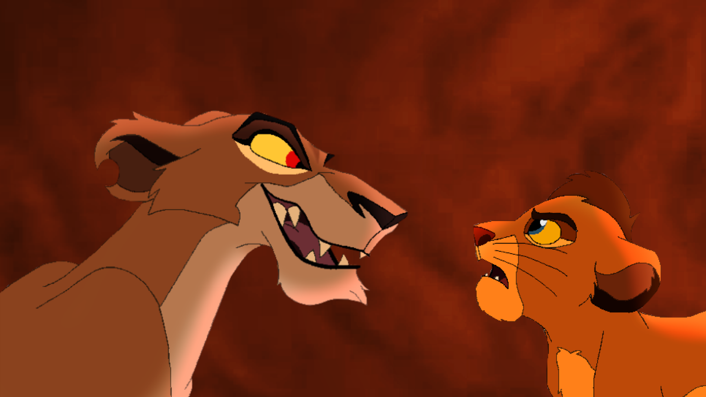 Hero/Heroine and Villain/Villainess Sings Lions Over All Blank Meme Template