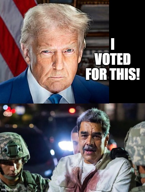 I voted for this!! | I VOTED FOR THIS! | image tagged in i will find you,sam elliott special kind of stupid | made w/ Imgflip meme maker