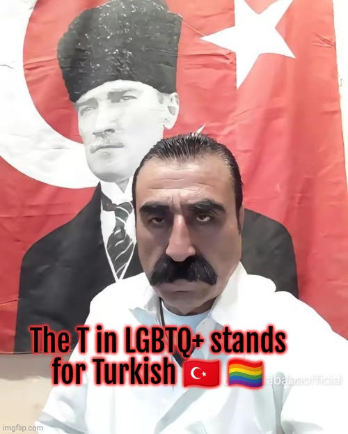 The T in LGBTQ+ stands for Turkish 🇹🇷 🏳️‍🌈 | made w/ Imgflip meme maker