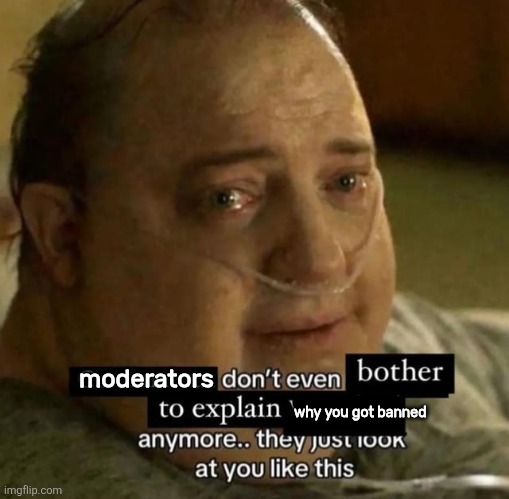 moderators; why you got banned | made w/ Imgflip meme maker