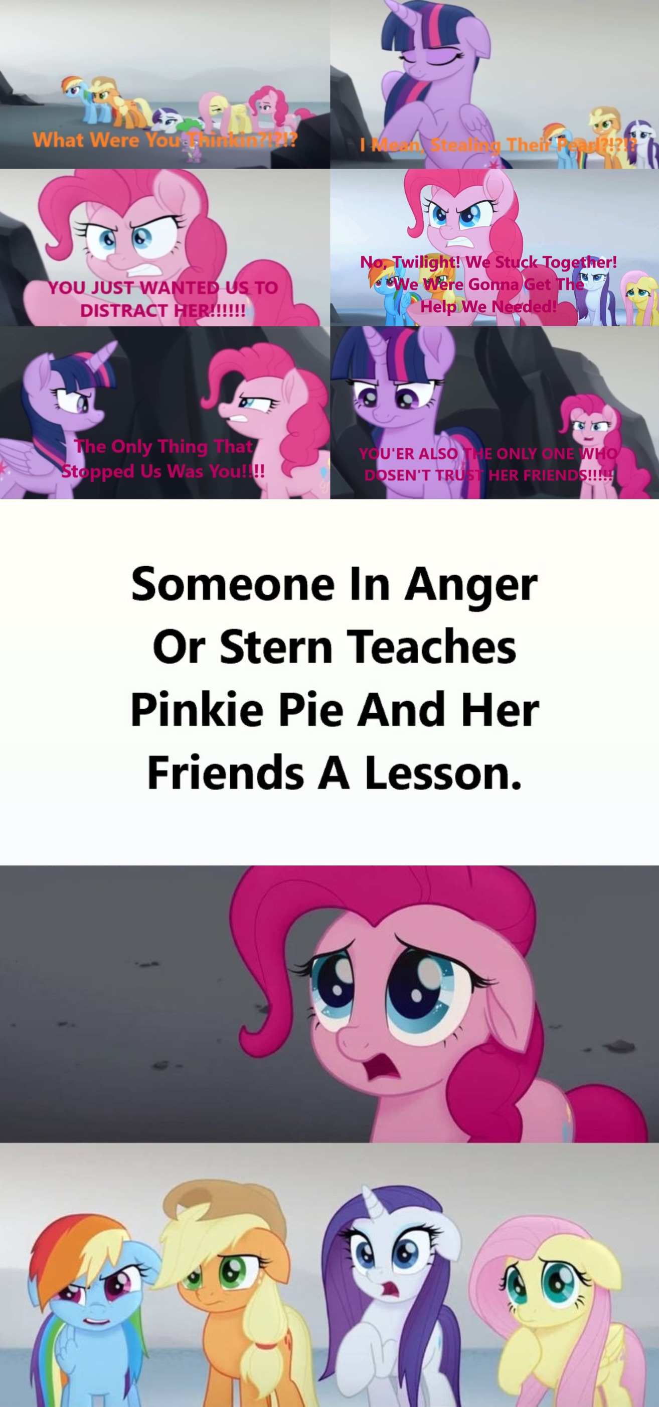 Who Teaches Pinkie Pie And Her Friends A Lesson Blank Meme Template
