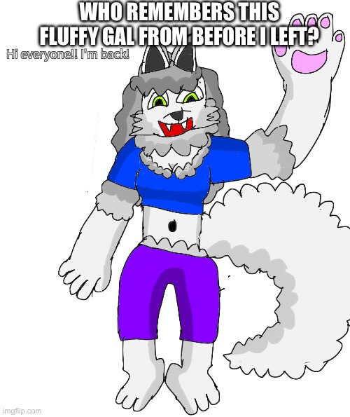 I doubt anyone remembers Fluffa but it's worth a shot | WHO REMEMBERS THIS FLUFFY GAL FROM BEFORE I LEFT? | image tagged in sans of topic | made w/ Imgflip meme maker
