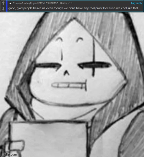 the hell does he mean no real proof? | image tagged in bruh i have no idea what to say | made w/ Imgflip meme maker