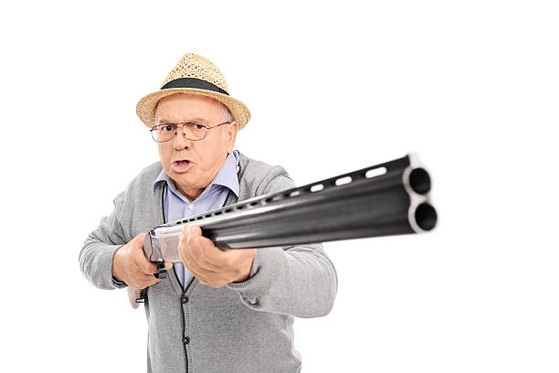Random ass dude with Shotgun Blank Meme Template