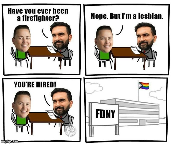 Import em from CA they have plenty | image tagged in mamdani lesbian firefighter meme | made w/ Imgflip meme maker