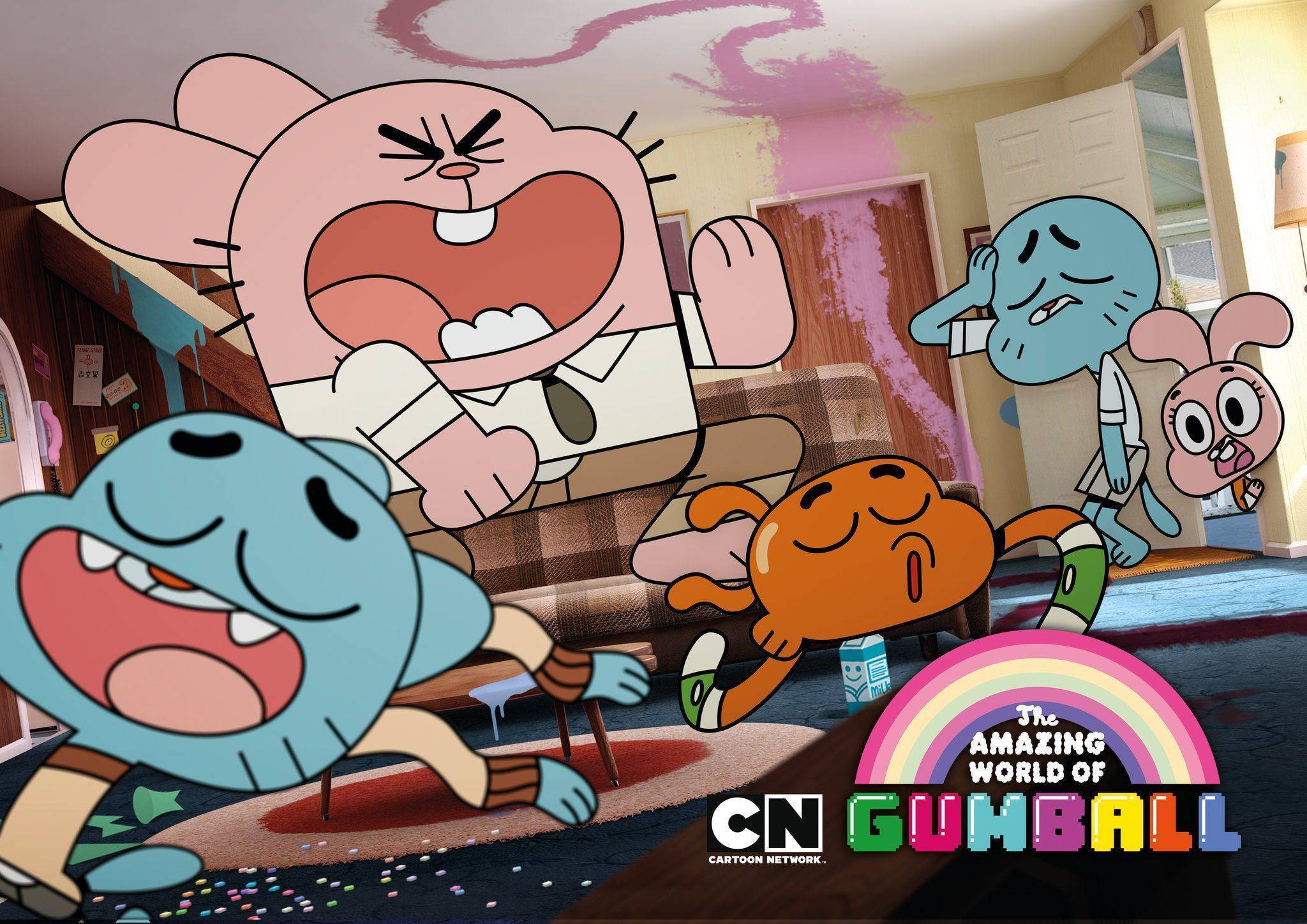 The Amazing World of Gumball poster Blank Meme Template