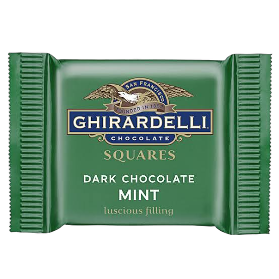 Ghirardelli Dark Chocolate Mint Square Blank Meme Template
