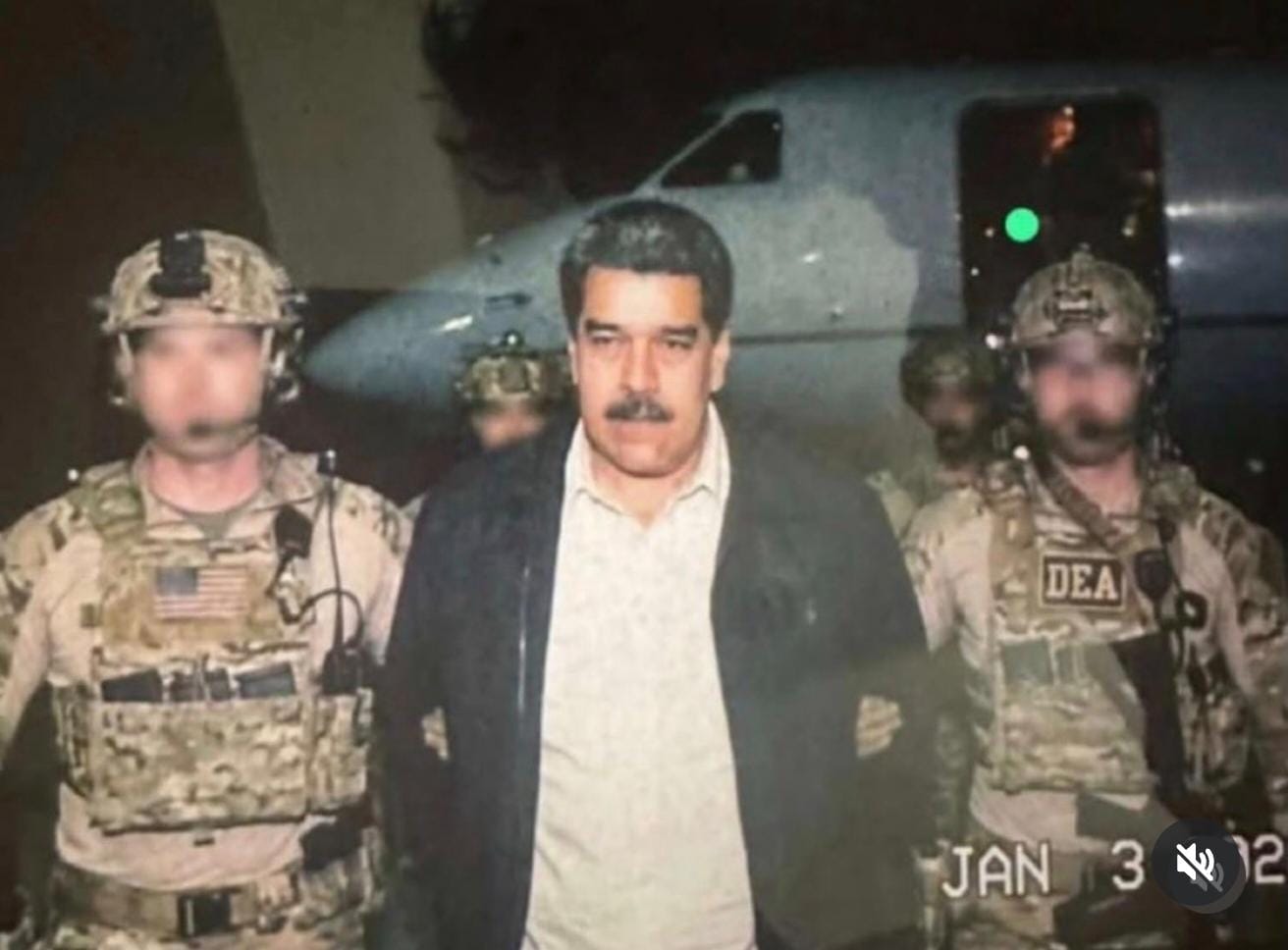 Maduro caught Blank Meme Template