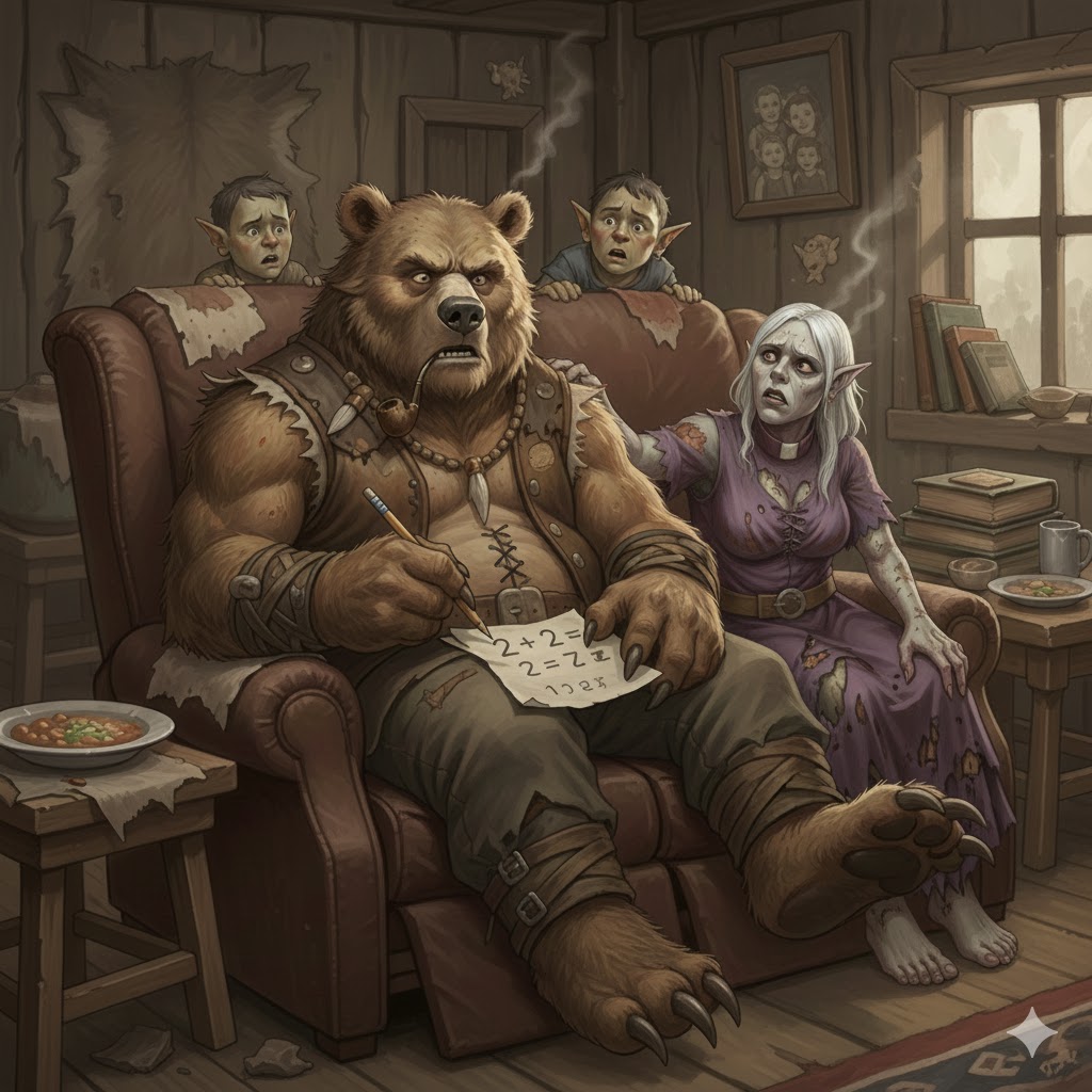 bear math Blank Meme Template