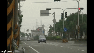 The driver to the sky | image tagged in gifs,car accident,funny,bike,car | made w/ Imgflip video-to-gif maker