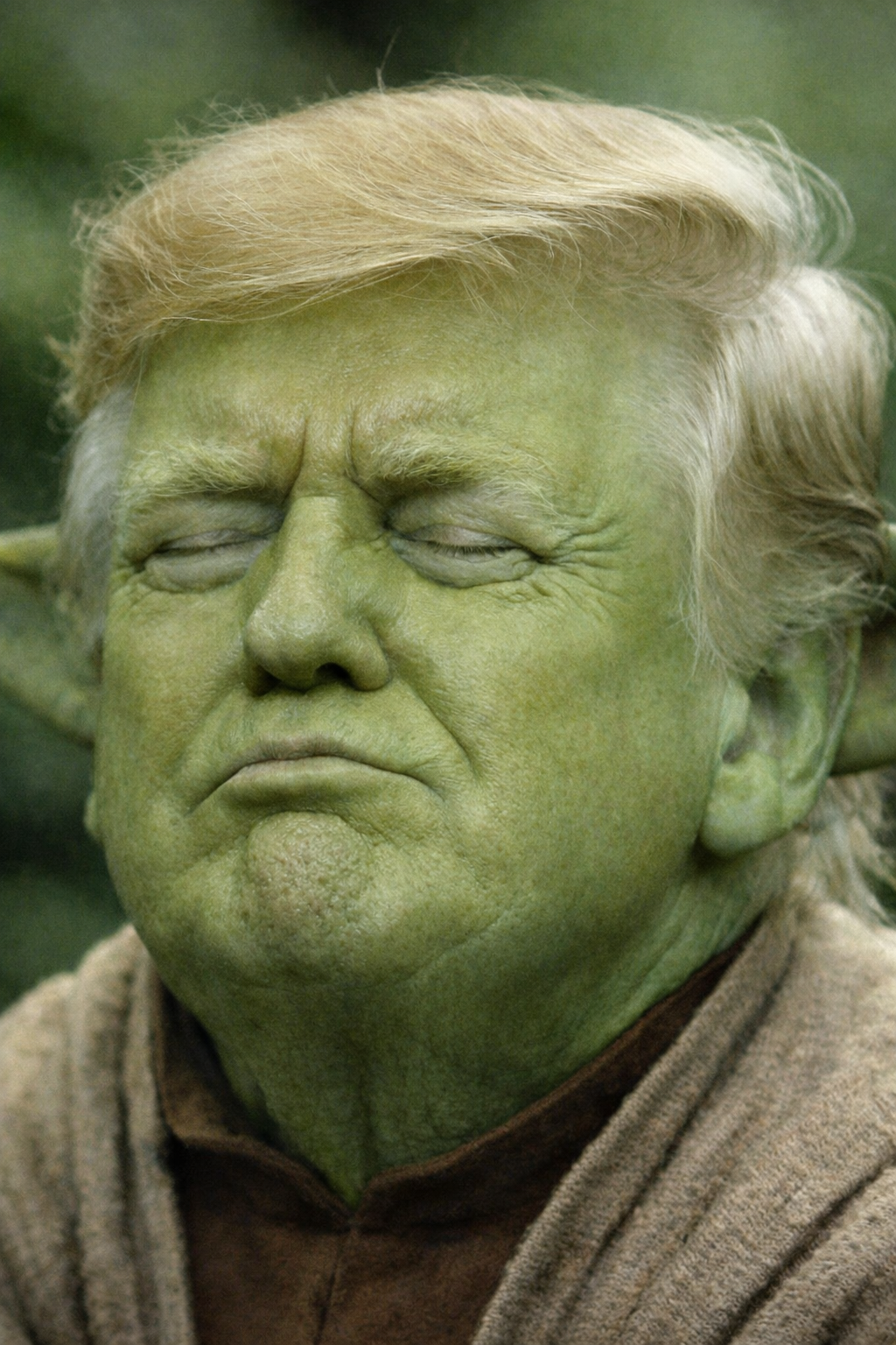 Yoda Donald Trump Blank Meme Template