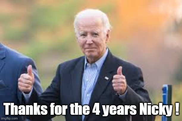 Thanks for the 4 years Nicky ! | made w/ Imgflip meme maker