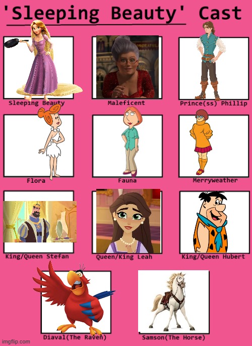 Sleeping beauty | image tagged in sleeping beauty cast meme | made w/ Imgflip meme maker