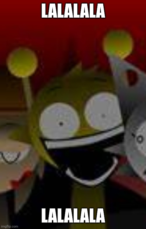 Simon sings | LALALALA; LALALALA | image tagged in shitpost | made w/ Imgflip meme maker