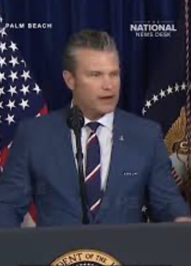 Pete Hegseth 01/03/2026 Blank Meme Template