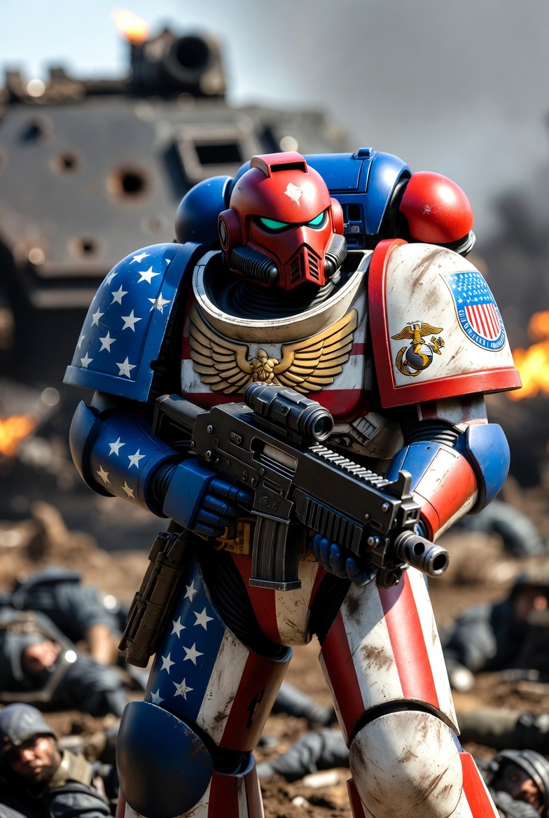 American Space Marine Blank Meme Template